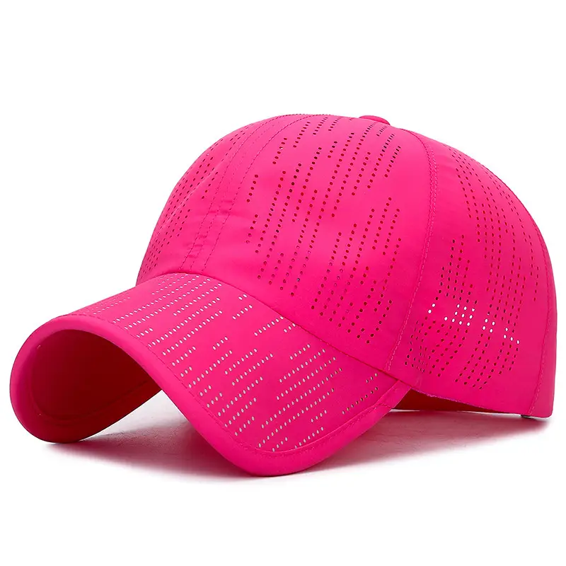 Blue Laser Punched Baseball Cap for Men Women Travel Outdoor Sports - Image 3
