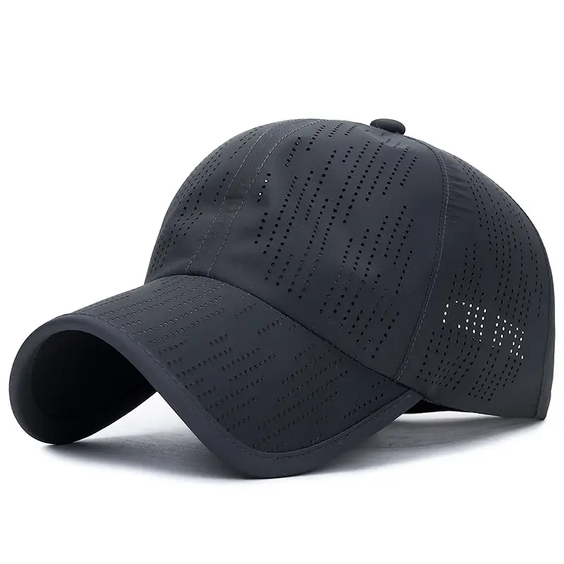 Blue Laser Punched Baseball Cap for Men Women Travel Outdoor Sports - Image 4