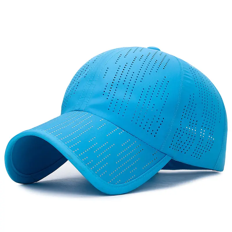Blue Laser Punched Baseball Cap for Men Women Travel Outdoor Sports - Image 5