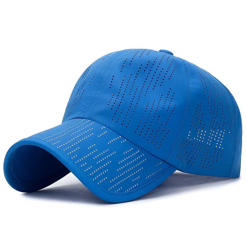 Blue Laser Punched Baseball Cap for Men Women Travel Outdoor Sports - Image 6