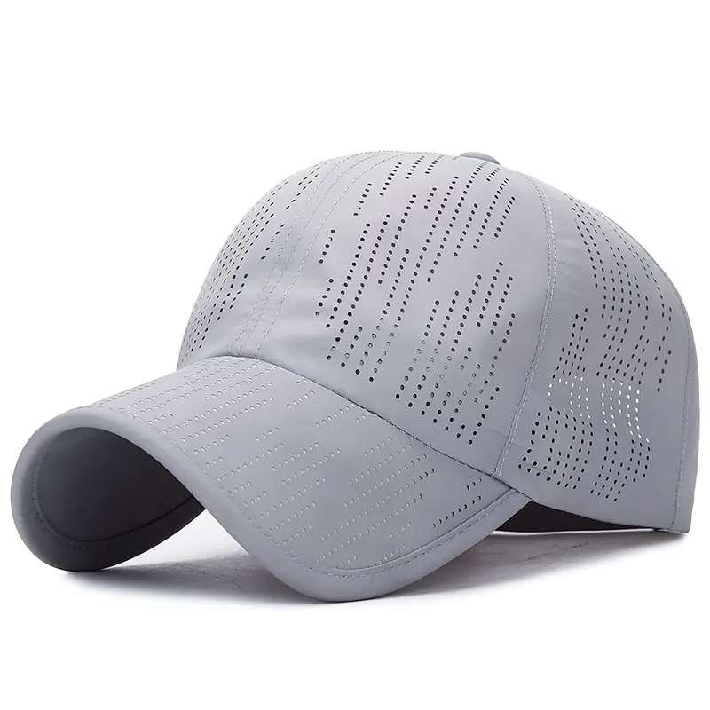 Blue Laser Punched Baseball Cap for Men Women Travel Outdoor Sports - Image 7