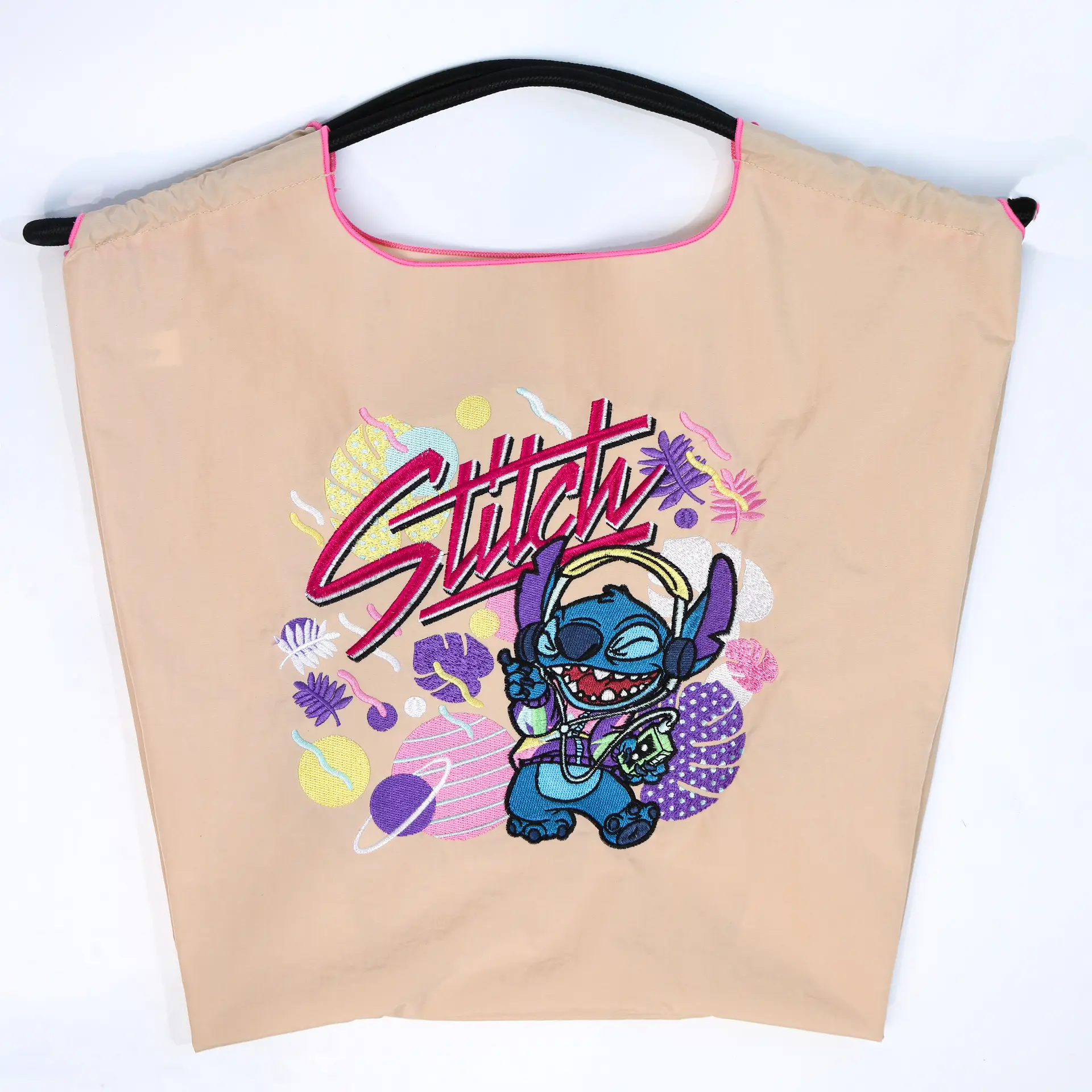 Stitch Bag Large Capacity Embroidered Nylon Women's Shoulder Bag - Image 3