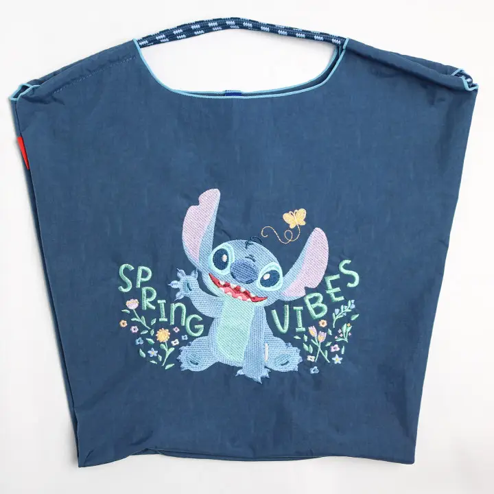 Stitch Bag Large Capacity Embroidered Nylon Women's Shoulder Bag - Image 4