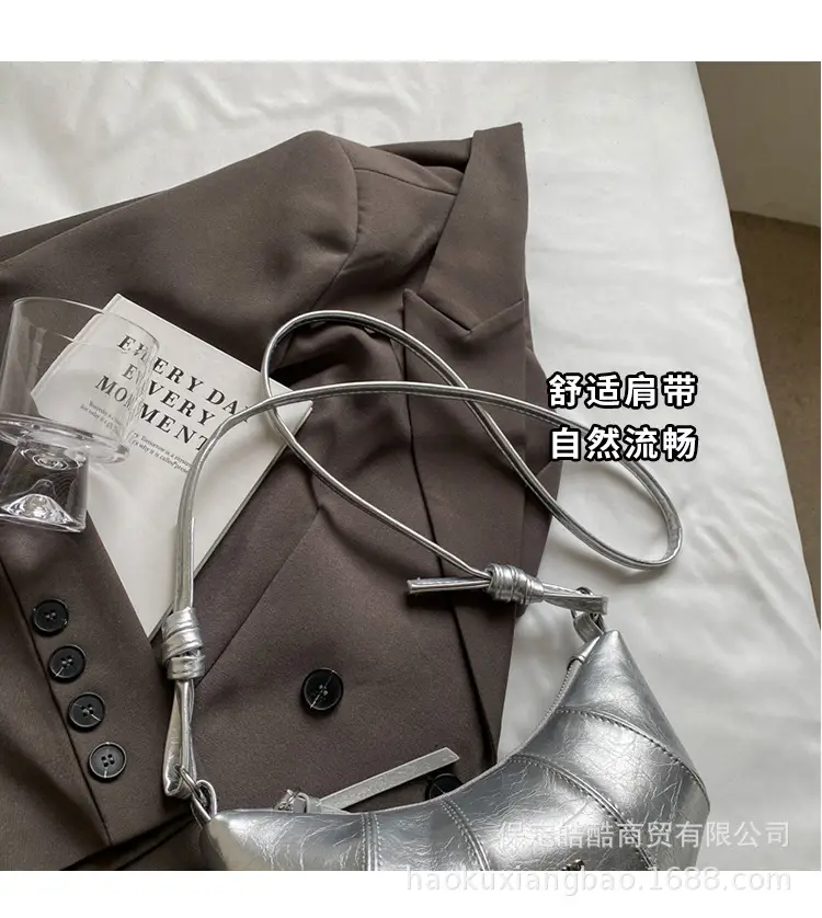 Silver Croc Crossbody Bag Women 2024 New — feature 3