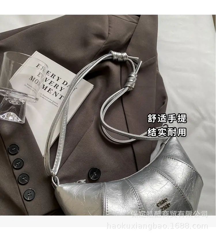 Silver Croc Crossbody Bag Women 2024 New — feature 6