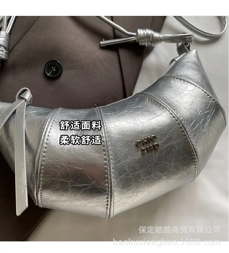 Silver Croc Crossbody Bag Women 2024 New — feature 7
