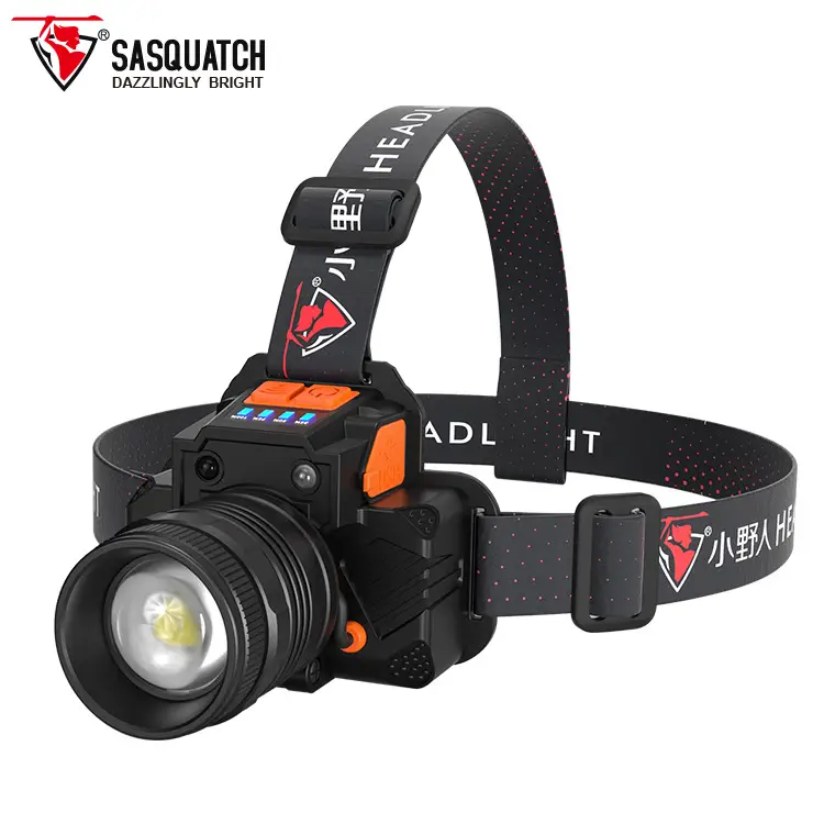 Rechargeable Head-mounted LED Flashlight for Camping & Fishing