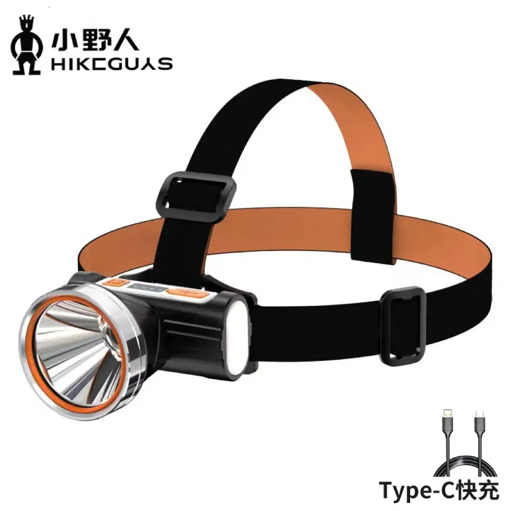 Rechargeable Head-mounted LED Flashlight for Camping & Fishing - Image 2