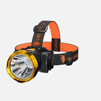 Rechargeable Head-mounted LED Flashlight for Camping & Fishing - Image 3