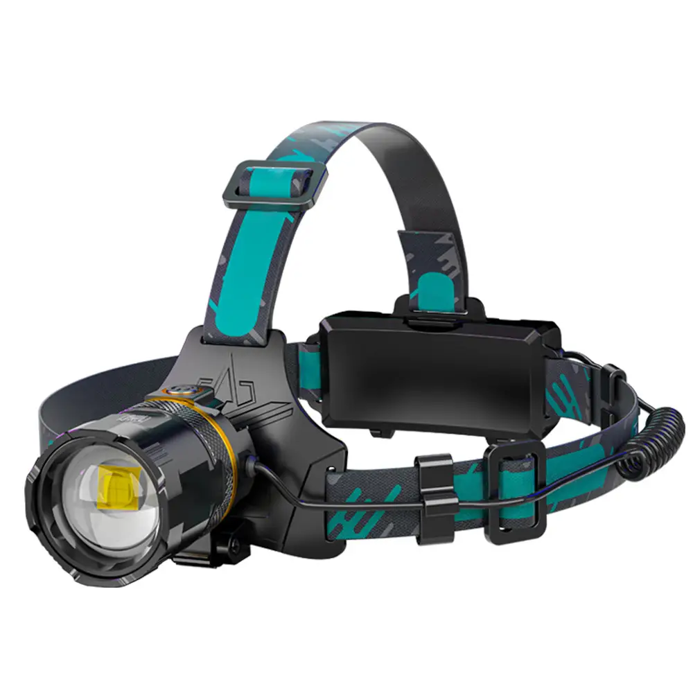 Rechargeable Head-mounted LED Flashlight for Camping & Fishing - Image 4