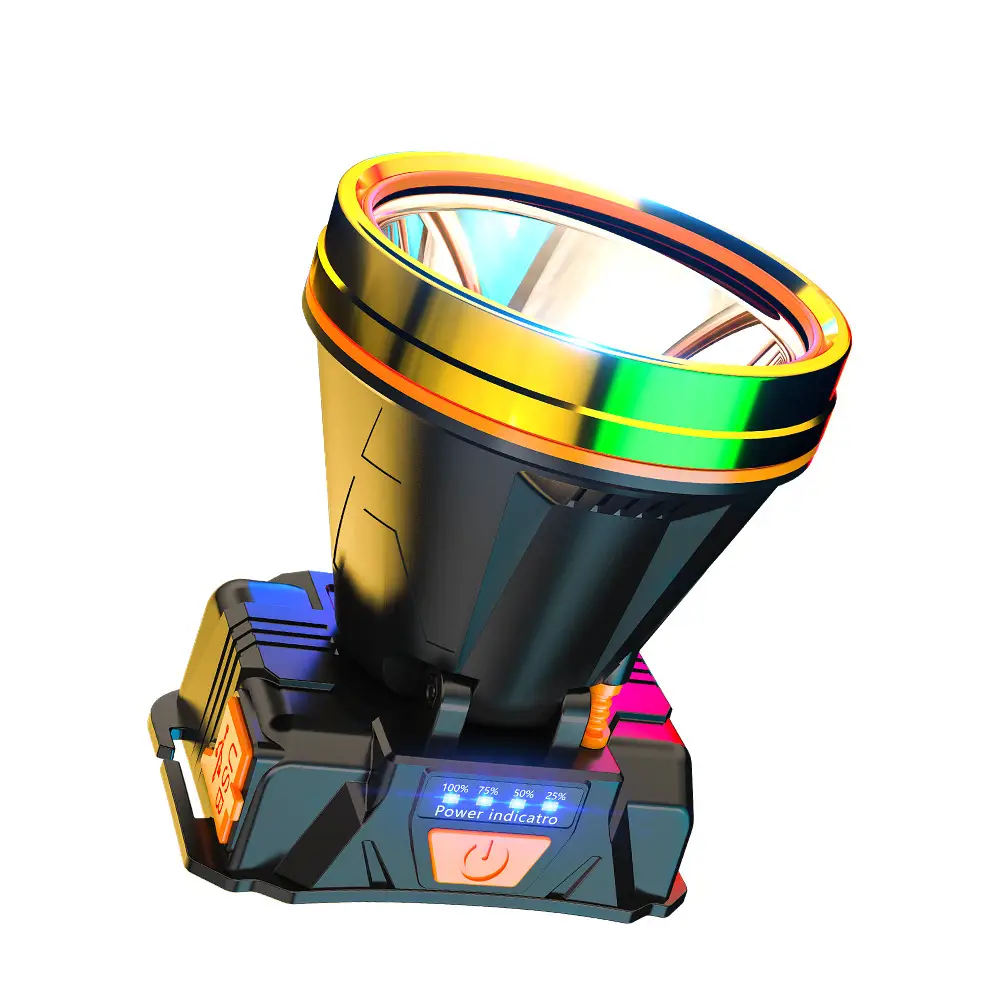 Rechargeable Head-mounted LED Flashlight for Camping & Fishing - Image 6