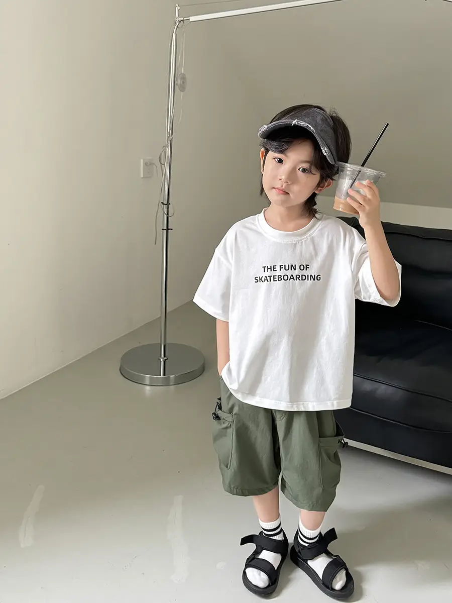 Boys T-Shirt Summer 2026 Kids Trendy Graphic Print - Image 6