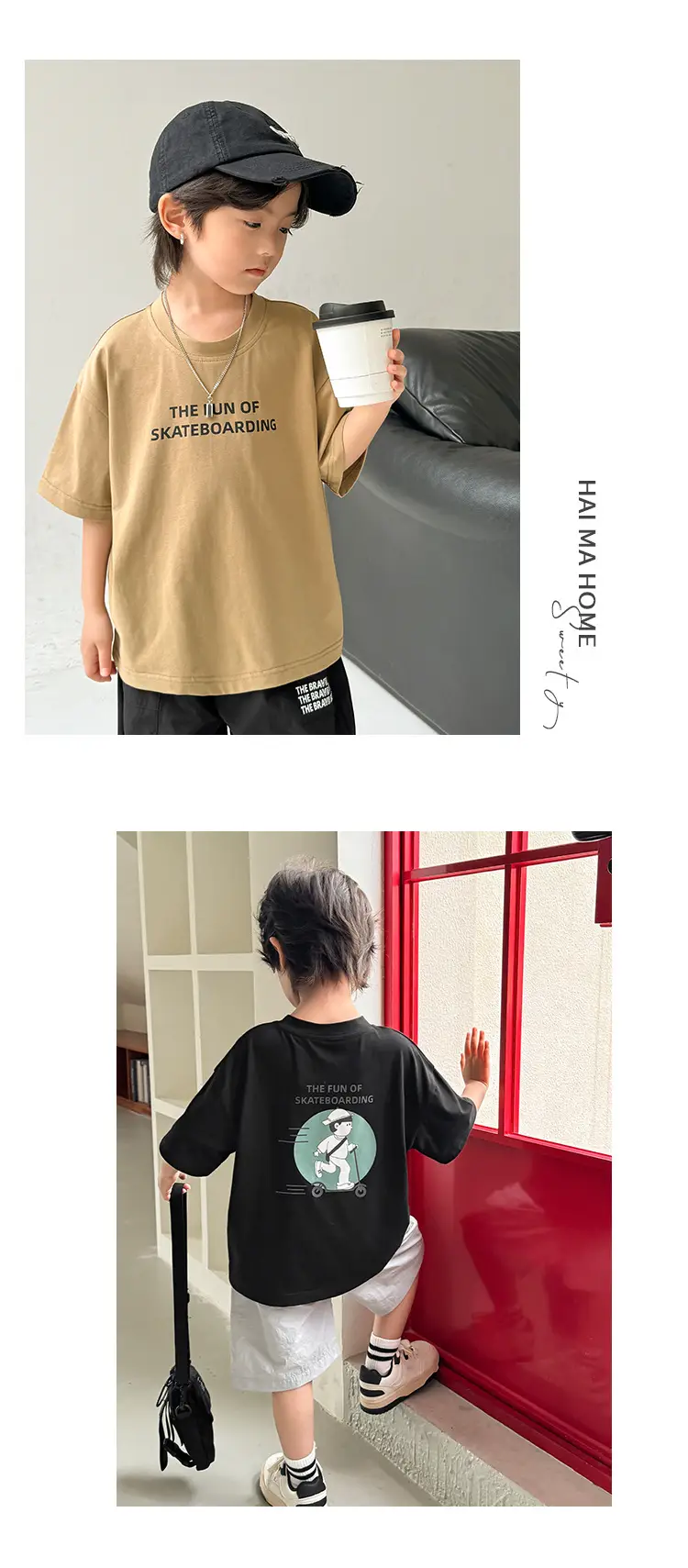 Boys T-Shirt Summer 2026 Kids Trendy Graphic Print — feature 12