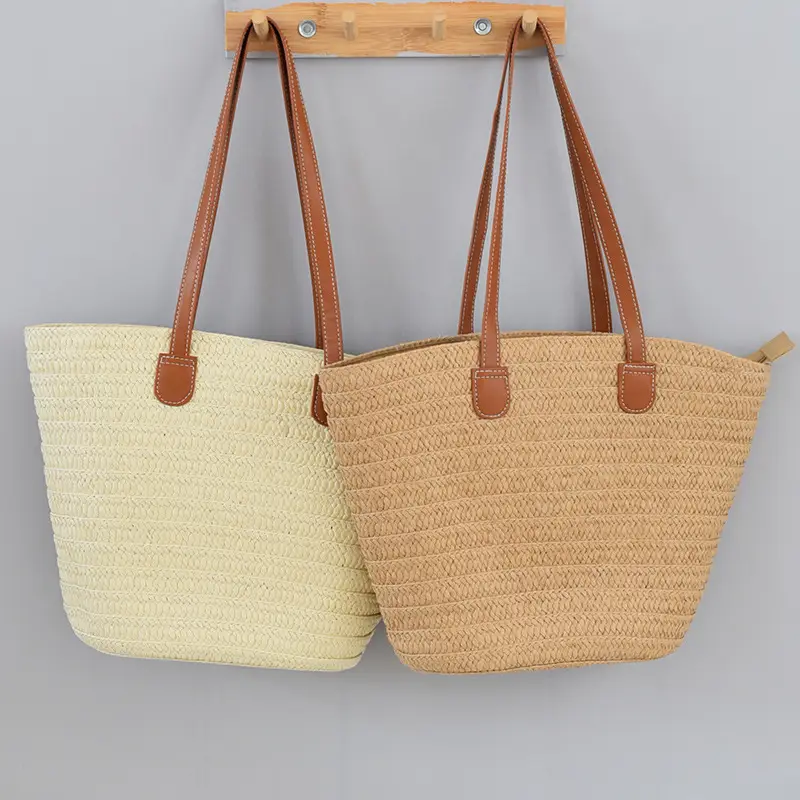 Women's Straw Shoulder Crossbody Bag Large Capacity — feature 1