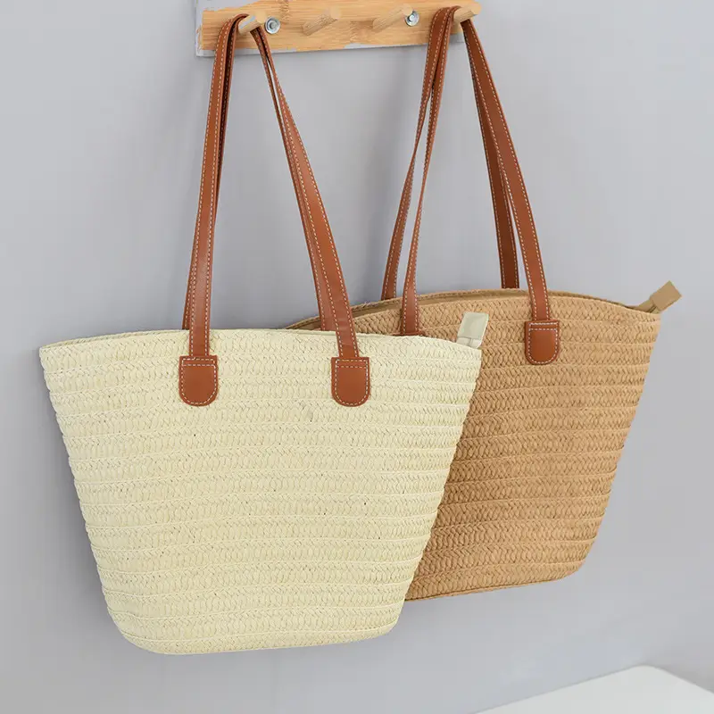 Women's Straw Shoulder Crossbody Bag Large Capacity — feature 7