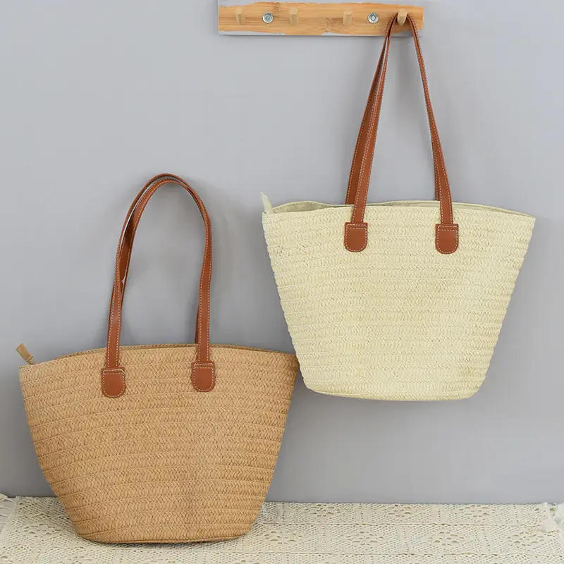 Women's Straw Shoulder Crossbody Bag Large Capacity — feature 8