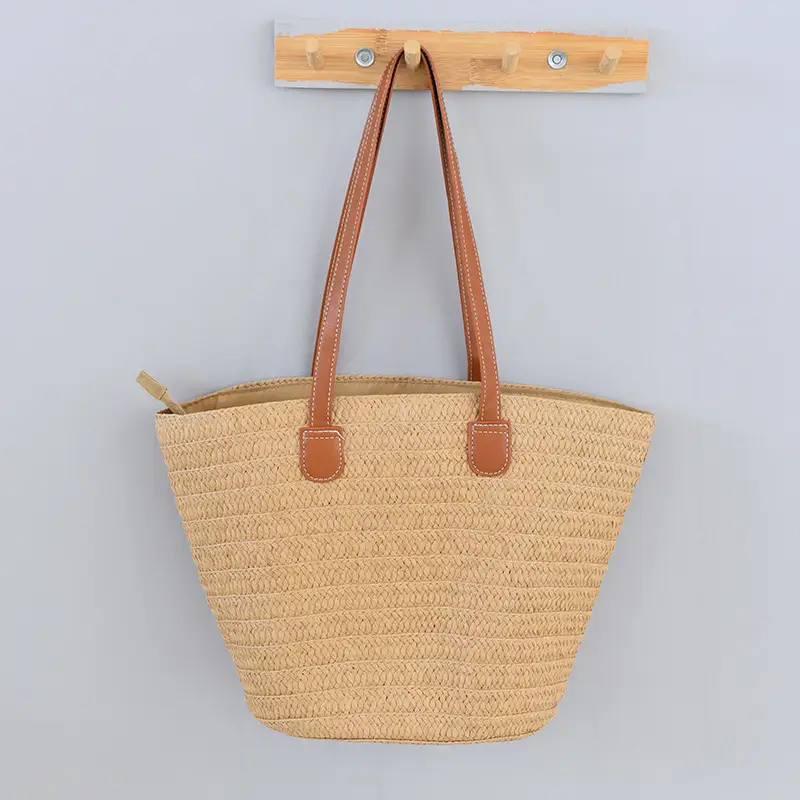 Women's Straw Shoulder Crossbody Bag Large Capacity - Image 2