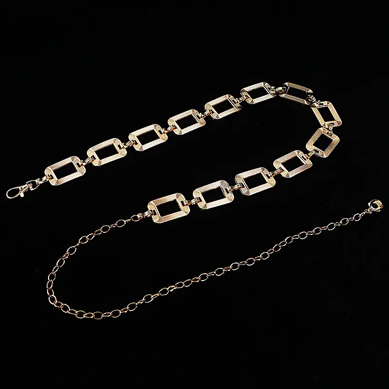 Gold Square Chain Waist Belt for Women - Image 5
