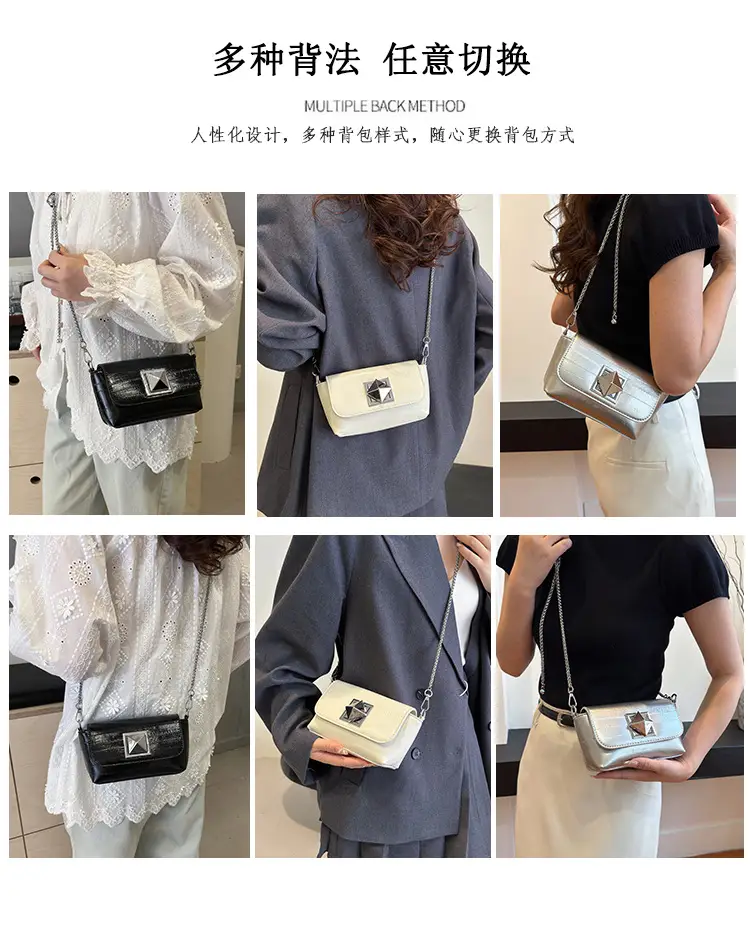Silver Chain Shoulder Bag Women 2024 New Design — feature 12