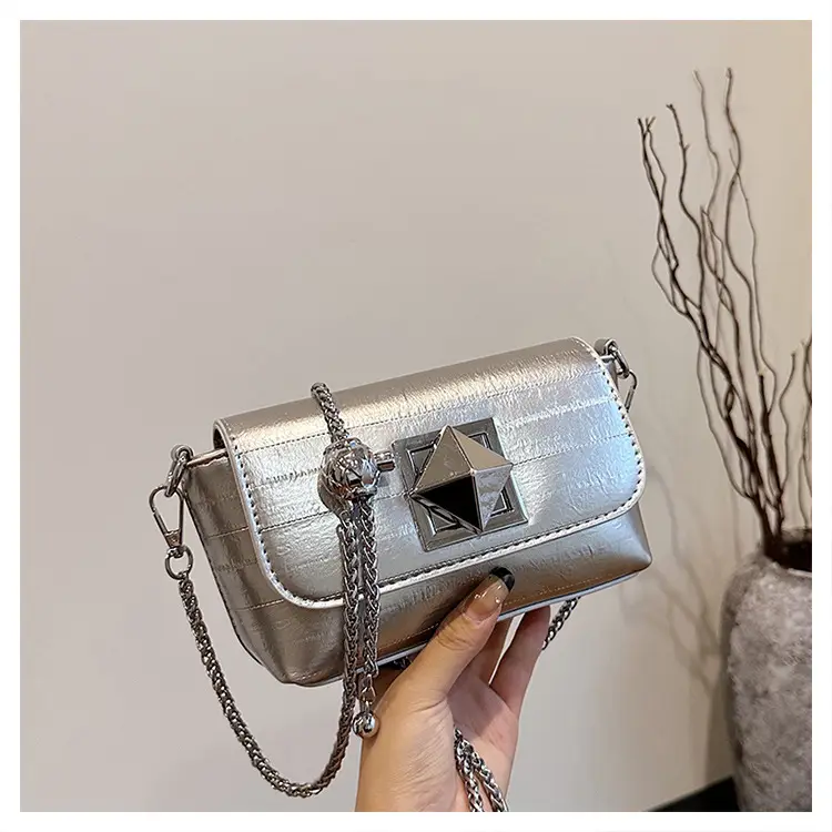 Silver Chain Shoulder Bag Women 2024 New Design — feature 16
