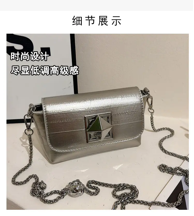 Silver Chain Shoulder Bag Women 2024 New Design — feature 4