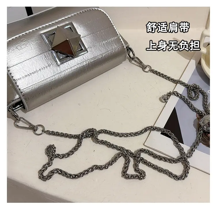 Silver Chain Shoulder Bag Women 2024 New Design — feature 5