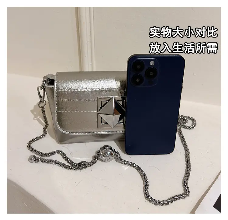 Silver Chain Shoulder Bag Women 2024 New Design — feature 6