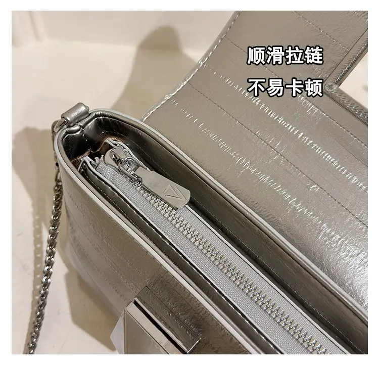 Silver Chain Shoulder Bag Women 2024 New Design — feature 8