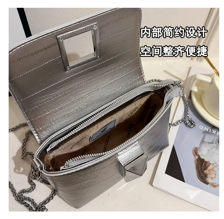 Silver Chain Shoulder Bag Women 2024 New Design — feature 9