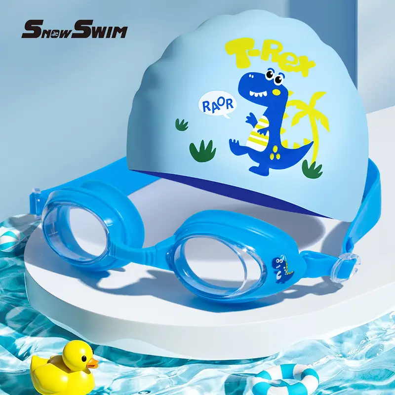 Children's swimming goggles small frame waterproof anti-fog HD boys and girls professional swimming glasses swimming cap suit diving equipment