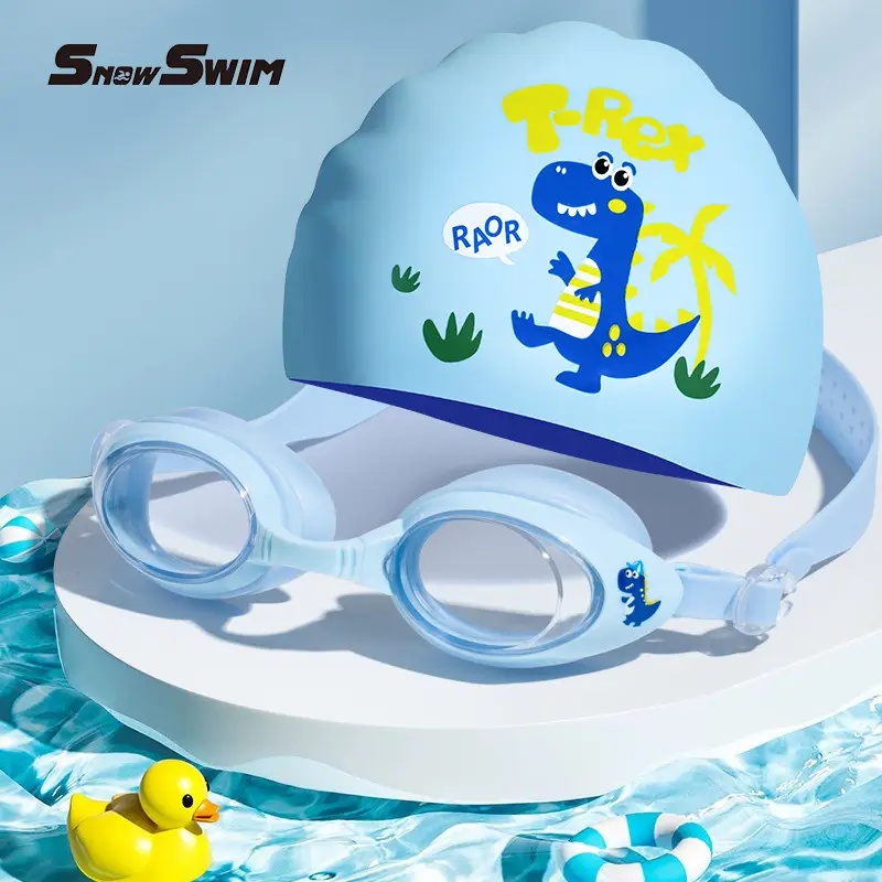 Children's swimming goggles small frame waterproof anti-fog HD boys and girls professional swimming glasses swimming cap suit diving equipment