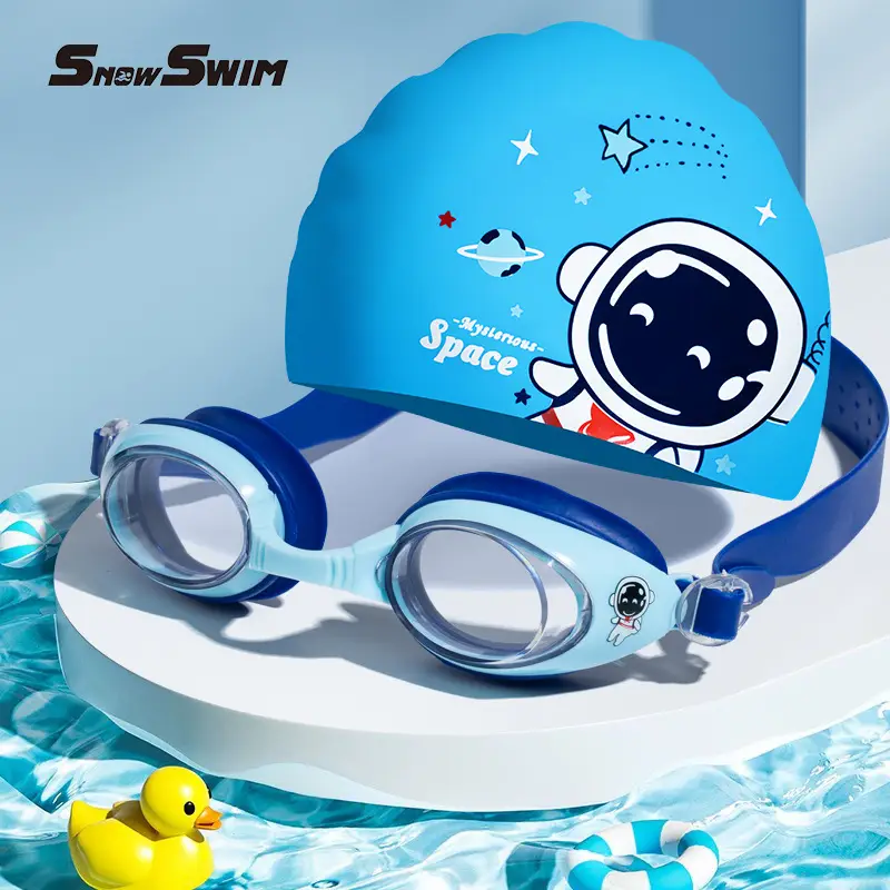 Children's swimming goggles small frame waterproof anti-fog HD boys and girls professional swimming glasses swimming cap suit diving equipment