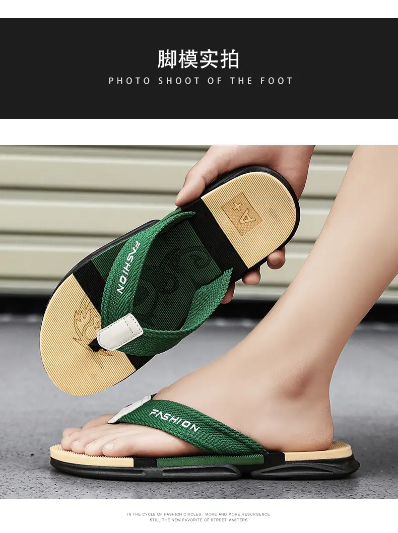 Summer New Men's Shoes Fashionable Soft Bottom Flip-Flops Teenager Outdoor Non-Slip Deodorant Casual Sandals Fashionable Cool Shoes — feature 5