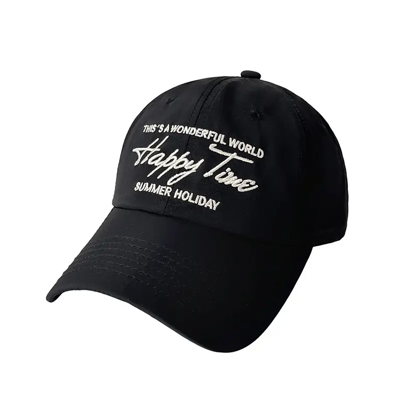 Men Women Hat Summer Holiday Black White Graphic Cap - Image 11