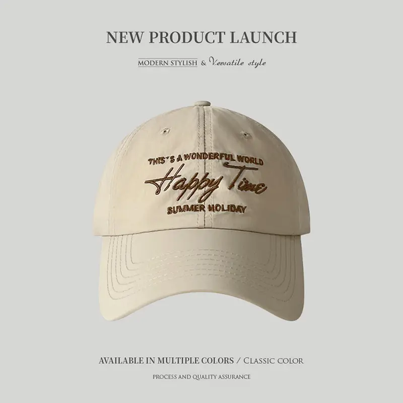 Men Women Hat Summer Holiday Black White Graphic Cap - Image 3