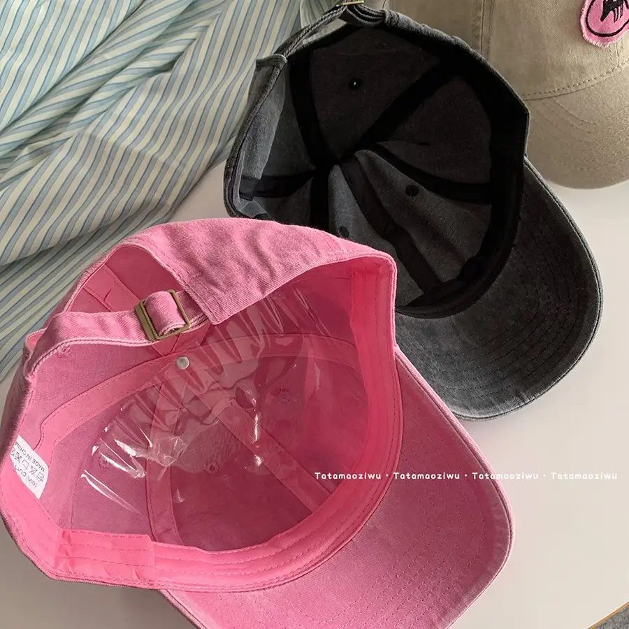 Women Cartoon Fox Baseball Caps 2024 Pink Beige - Image 9
