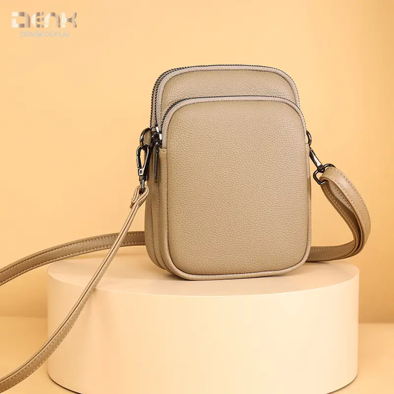 Denk Crossbody Bag Tan PU Leather 2024