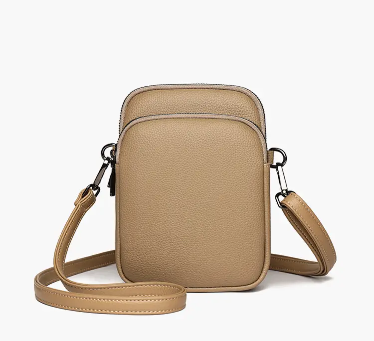 Denk Crossbody Bag Tan PU Leather 2024 — feature 13