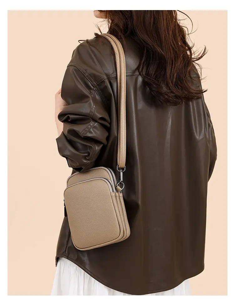 Denk Crossbody Bag Tan PU Leather 2024 — feature 26