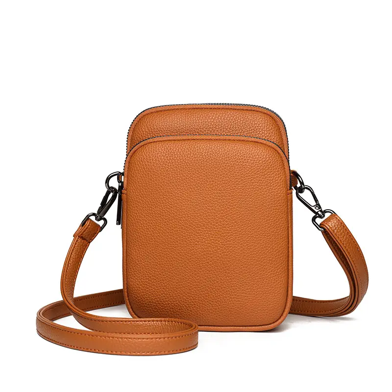 Denk Crossbody Bag Tan PU Leather 2024