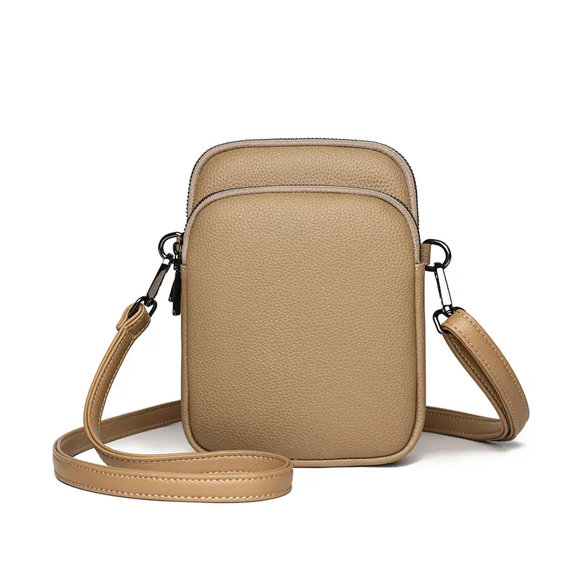 Denk Crossbody Bag Tan PU Leather 2024