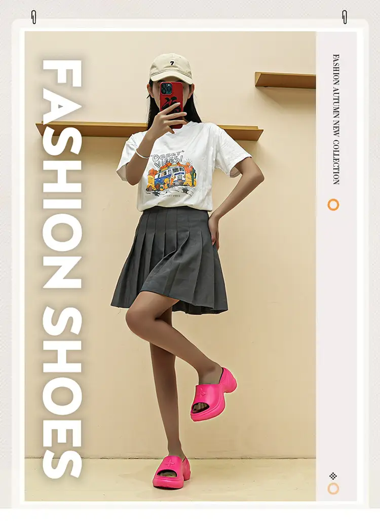 Women Black Thick Heel Slippers Summer 2024 — feature 1