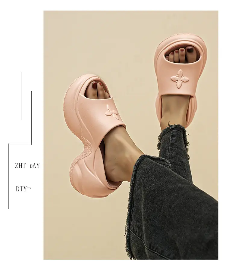 Women Black Thick Heel Slippers Summer 2024 — feature 13