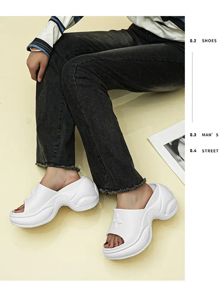 Women Black Thick Heel Slippers Summer 2024 — feature 18