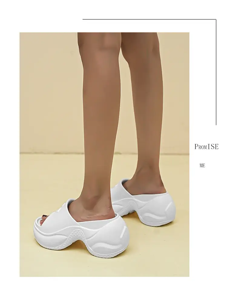 Women Black Thick Heel Slippers Summer 2024 — feature 20