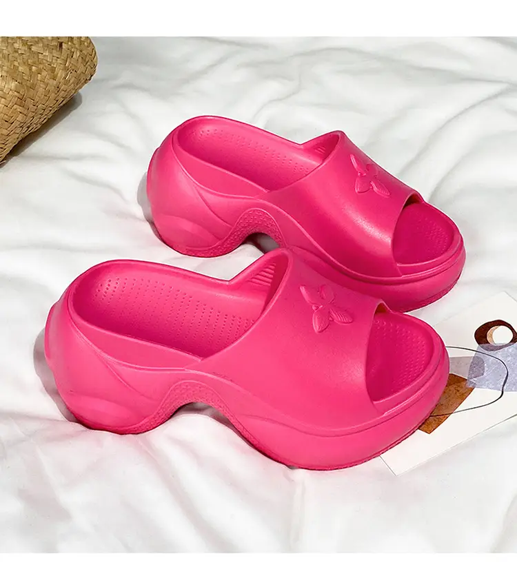 Women Black Thick Heel Slippers Summer 2024 — feature 21