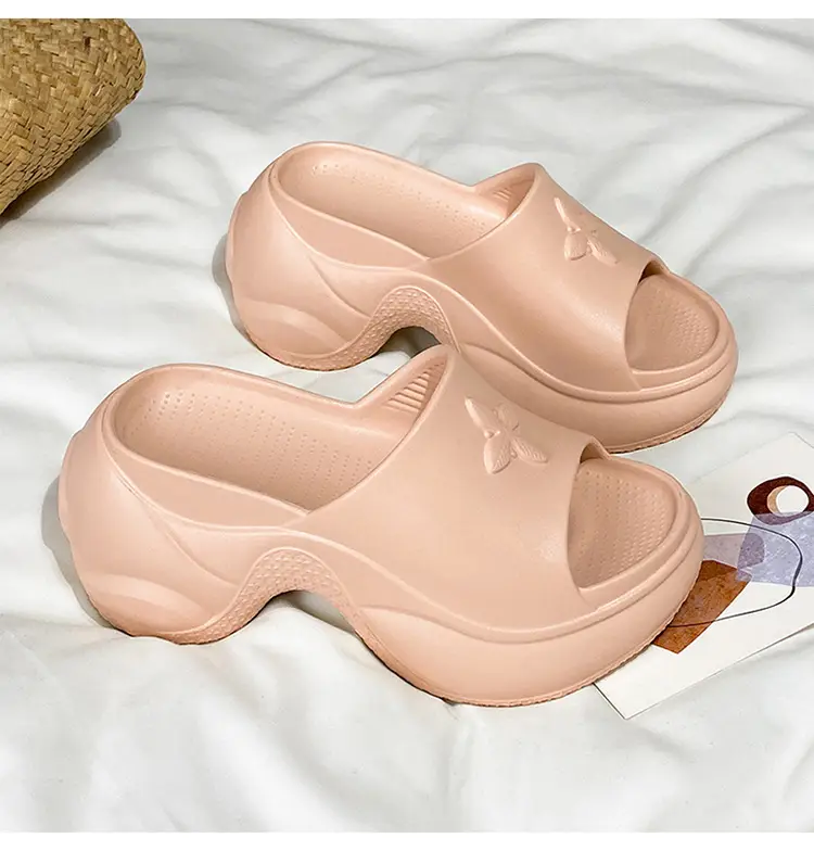 Women Black Thick Heel Slippers Summer 2024 — feature 22