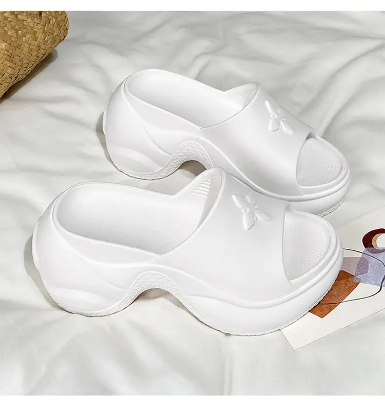 Women Black Thick Heel Slippers Summer 2024 — feature 24