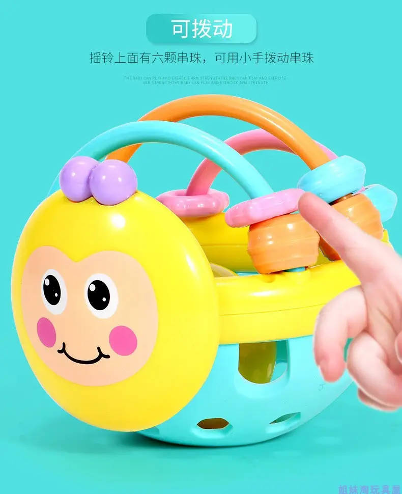 Soft Rubber Hand Rattle Toy for Babies 0-12 Months — feature 6