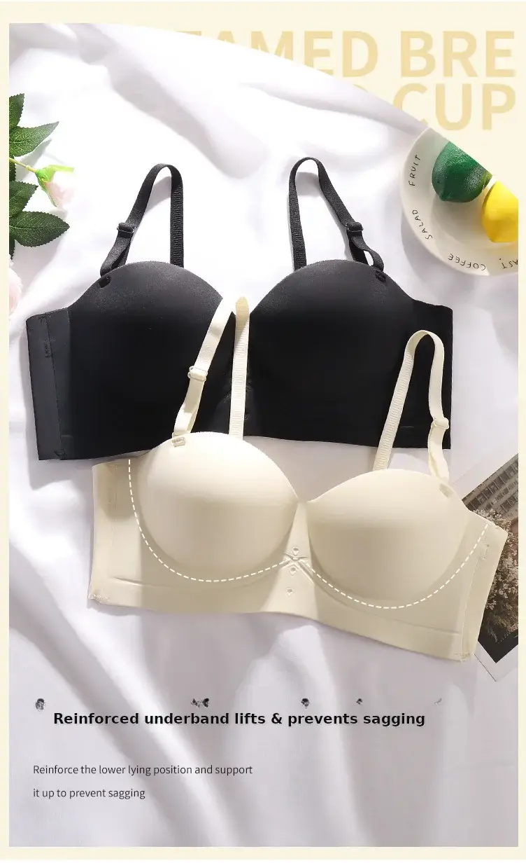 Black Traceless Detachable Strap Bra for Women — feature 10